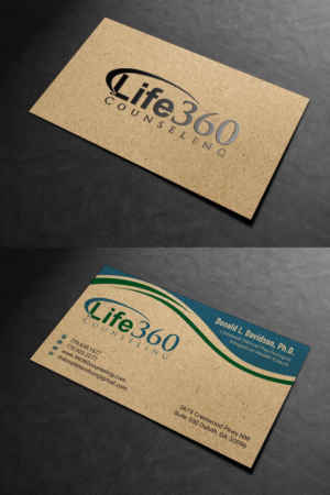 Business Card Design by INDIAN_Ashok for Life360 Counseling | Design: #19161820