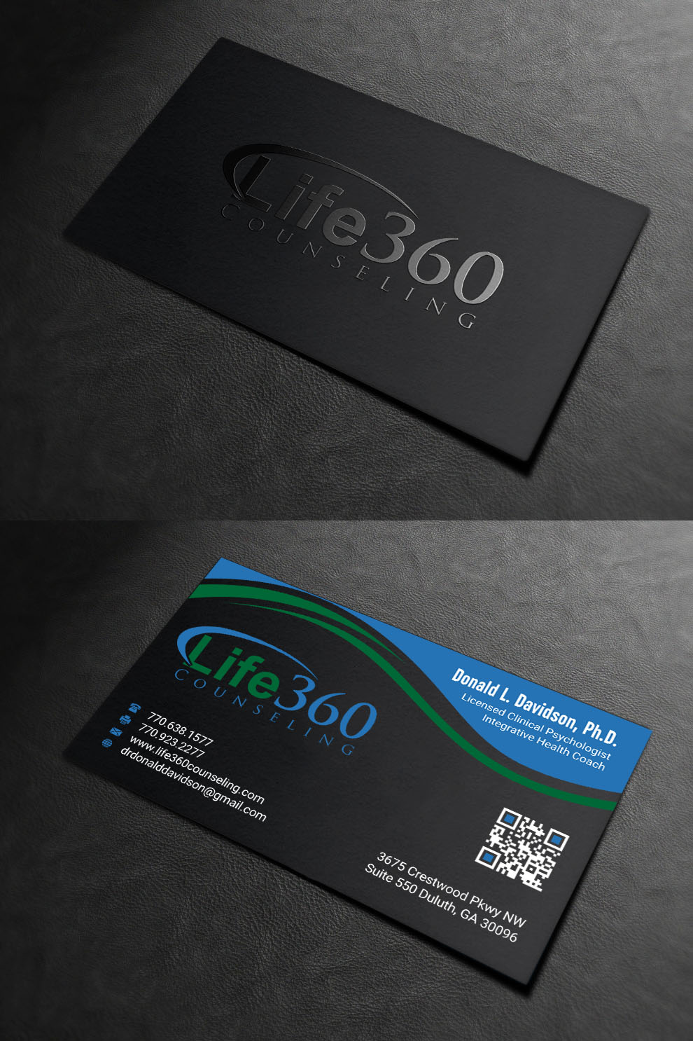 Business Card Design by INDIAN_Ashok for Life360 Counseling | Design #19161821