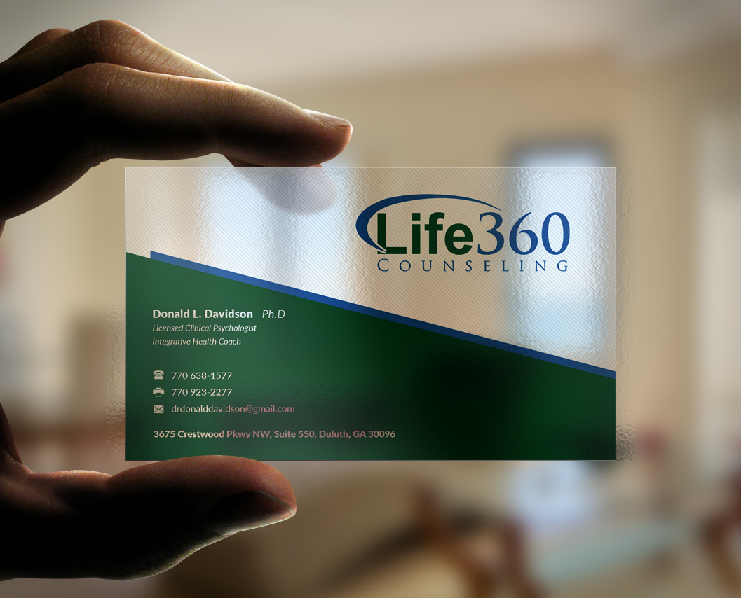 Business Card Design by Pointless Pixels India for Life360 Counseling | Design #19154810