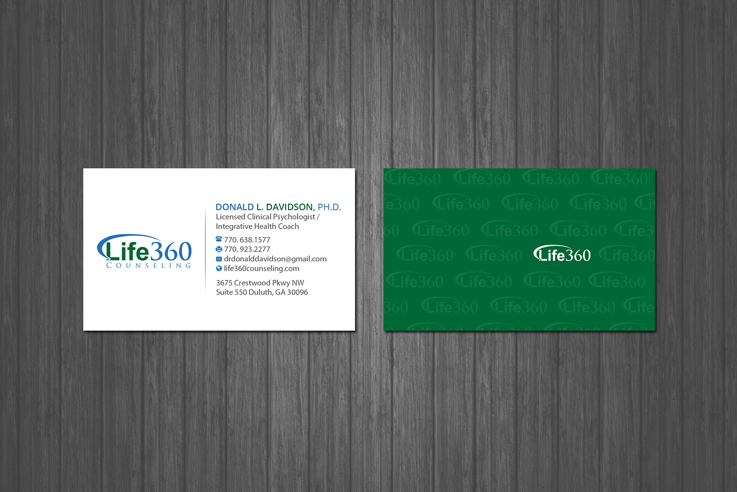 Business Card Design by Creations Box 2015 for Life360 Counseling | Design #19167026