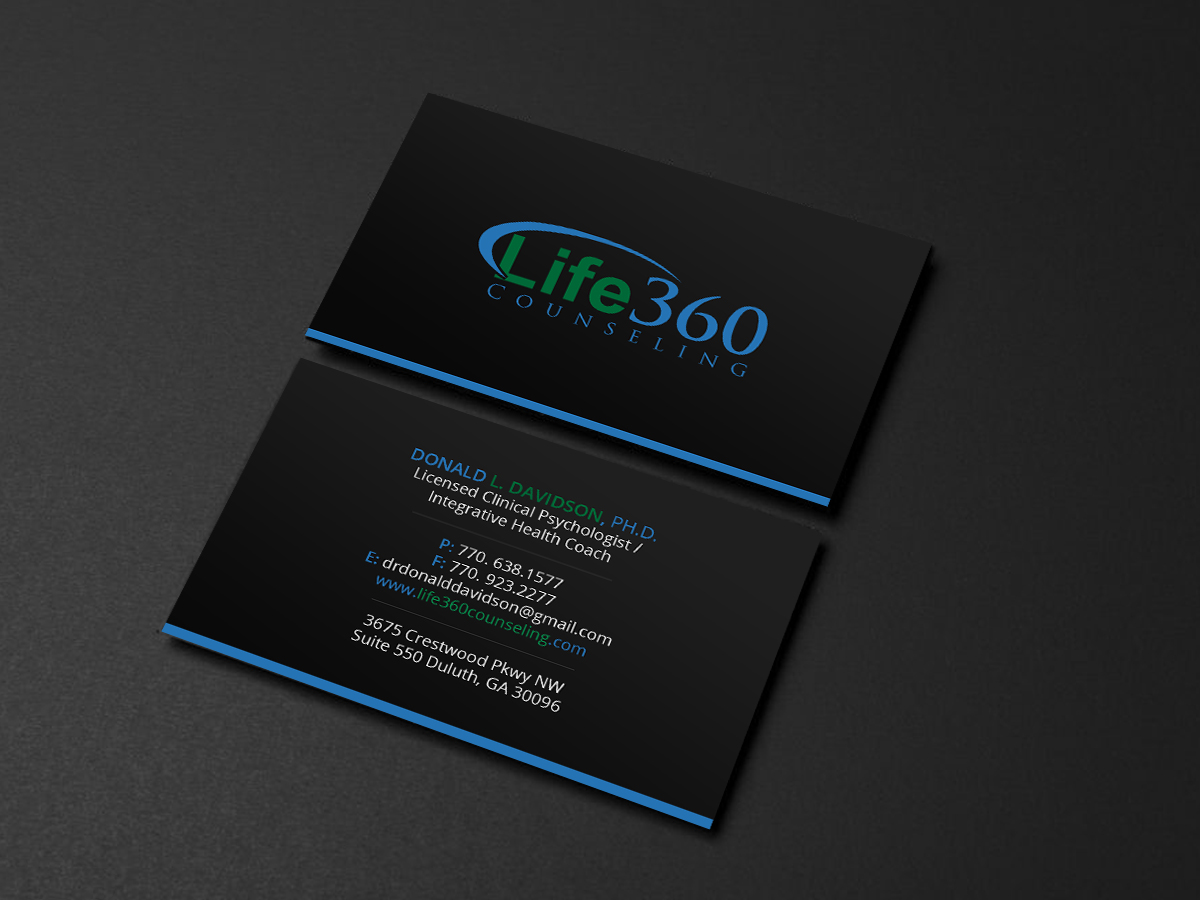 Business Card Design by Creations Box 2015 for Life360 Counseling | Design #19167033