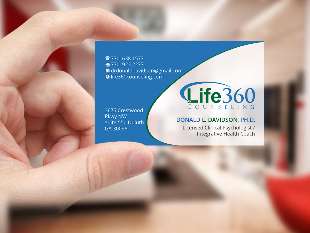 Business Card Design by Creations Box 2015 for Life360 Counseling | Design #19167040