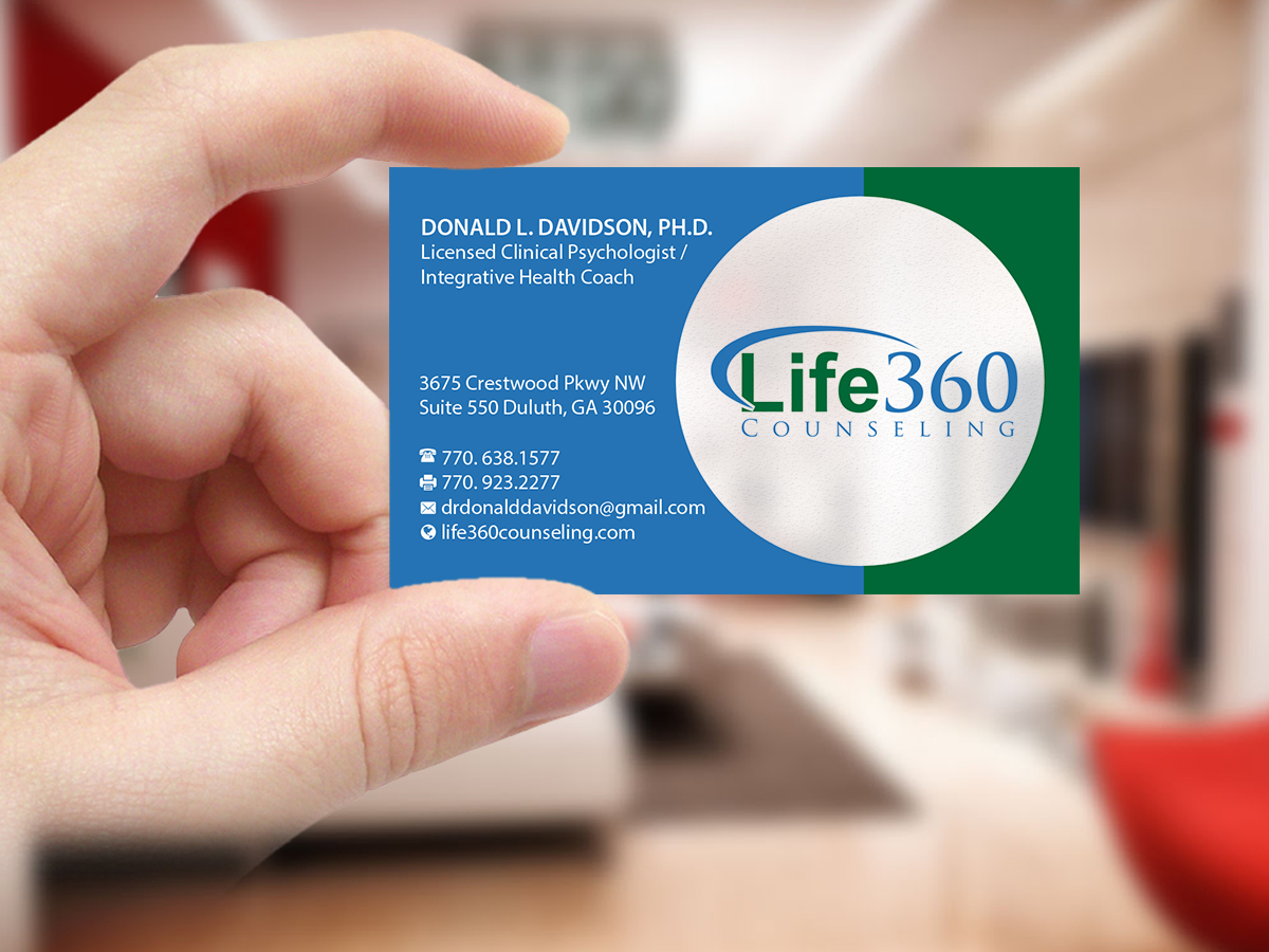 Business Card Design by Creations Box 2015 for Life360 Counseling | Design #19167041