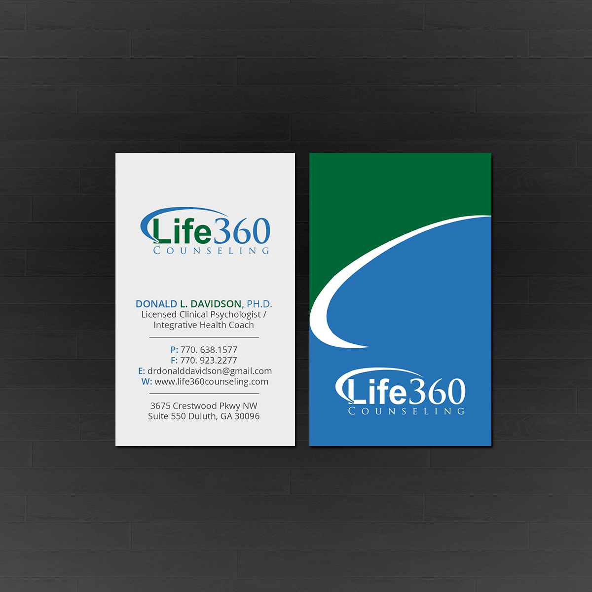 Business Card Design by Creations Box 2015 for Life360 Counseling | Design #19167042