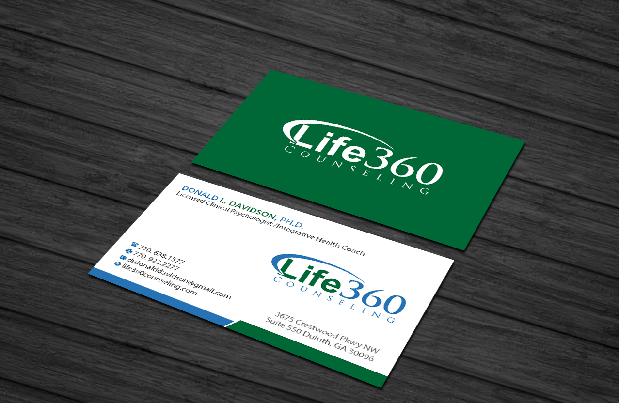 Business Card Design by Creations Box 2015 for Life360 Counseling | Design #19167053