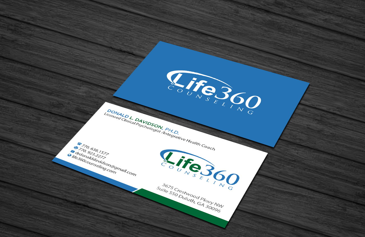 Business Card Design by Creations Box 2015 for Life360 Counseling | Design #19167054