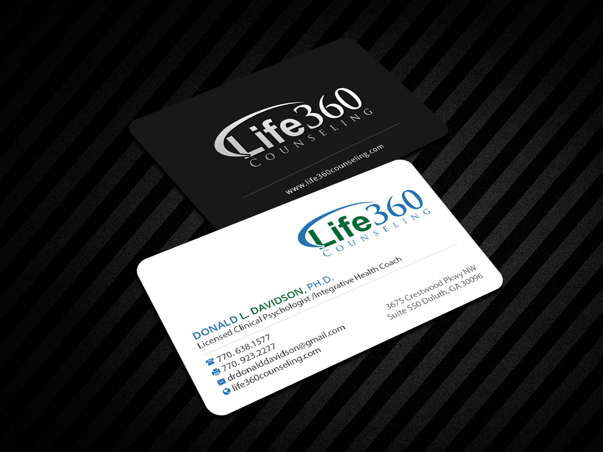 Business Card Design by Creations Box 2015 for Life360 Counseling | Design #19167062