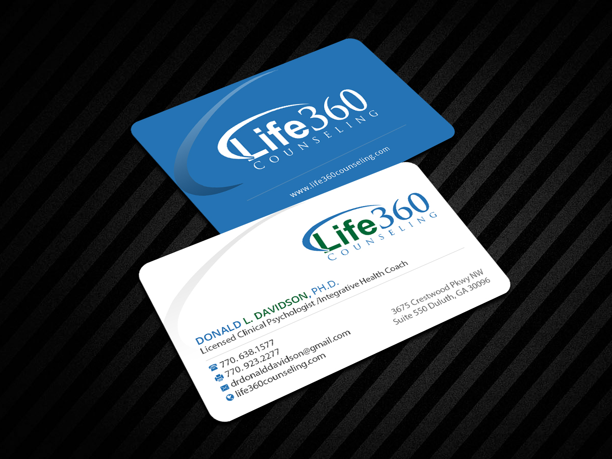Business Card Design by Creations Box 2015 for Life360 Counseling | Design #19167064