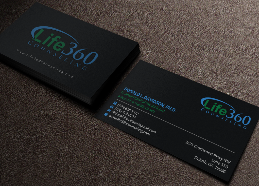 Business Card Design by Brand aid for Life360 Counseling | Design #19162150
