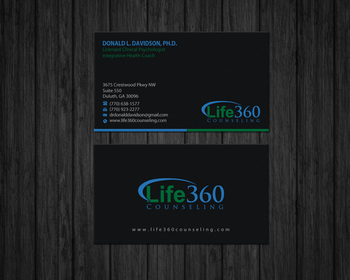 Visitenkarten-Design von Brand aid für Life360 Counseling | Design #19164665