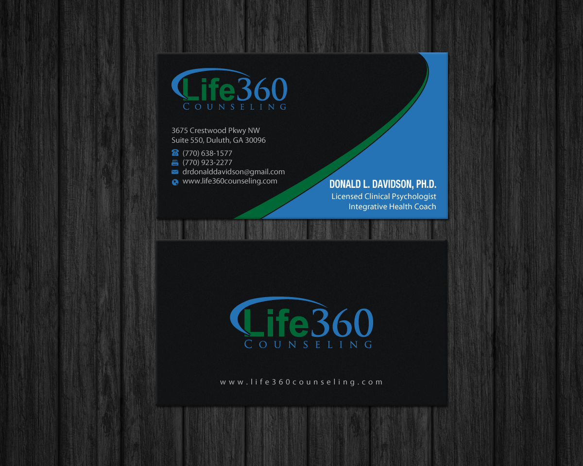 Business Card Design by Brand aid for Life360 Counseling | Design #19164676