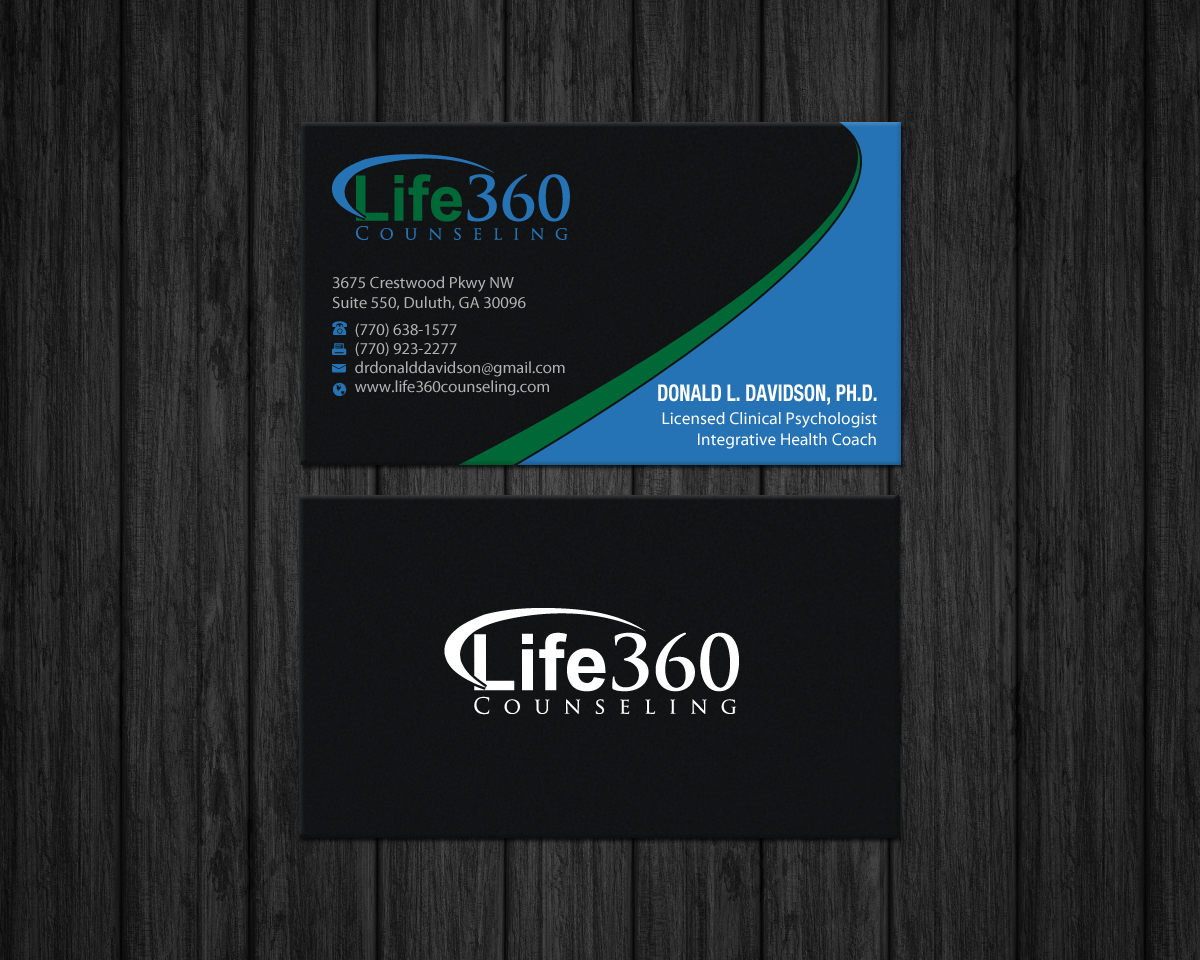 Business Card Design by Brand aid for Life360 Counseling | Design #19215696