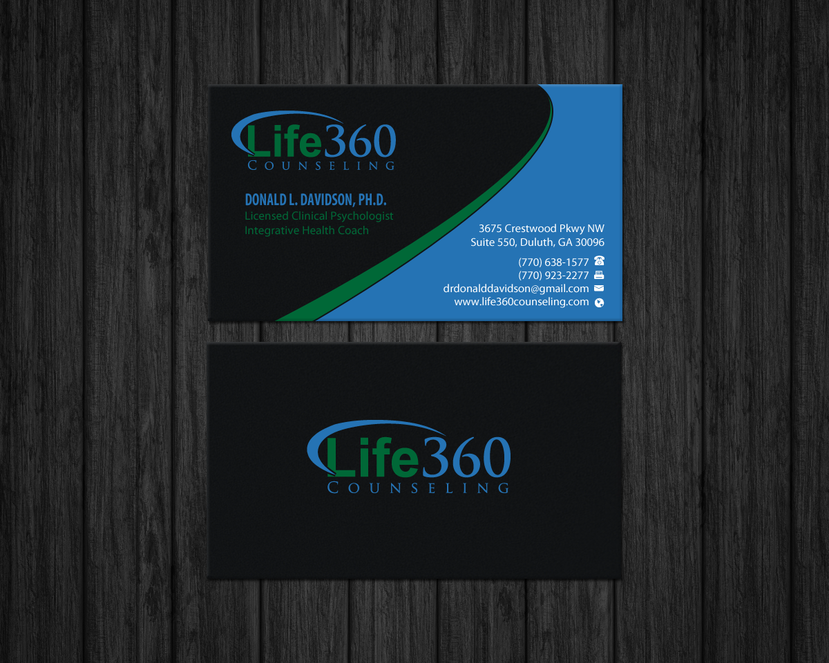 Business Card Design by Brand aid for Life360 Counseling | Design #19215701