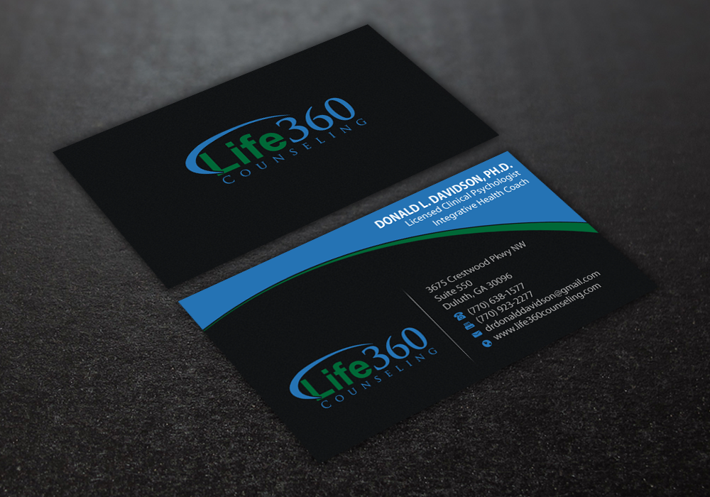 Business Card Design by Brand aid for Life360 Counseling | Design #19224595