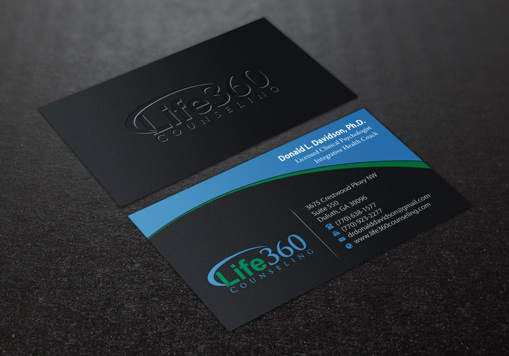 Business Card Design by Brand aid for Life360 Counseling | Design #19224839