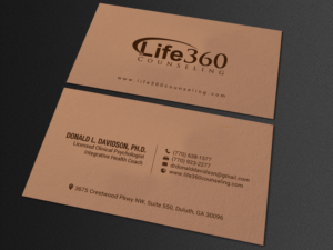 Business Card Design by chandrayaan.creative for Life360 Counseling | Design: #19161243