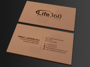Business Card Design by chandrayaan.creative for Life360 Counseling | Design: #19161247
