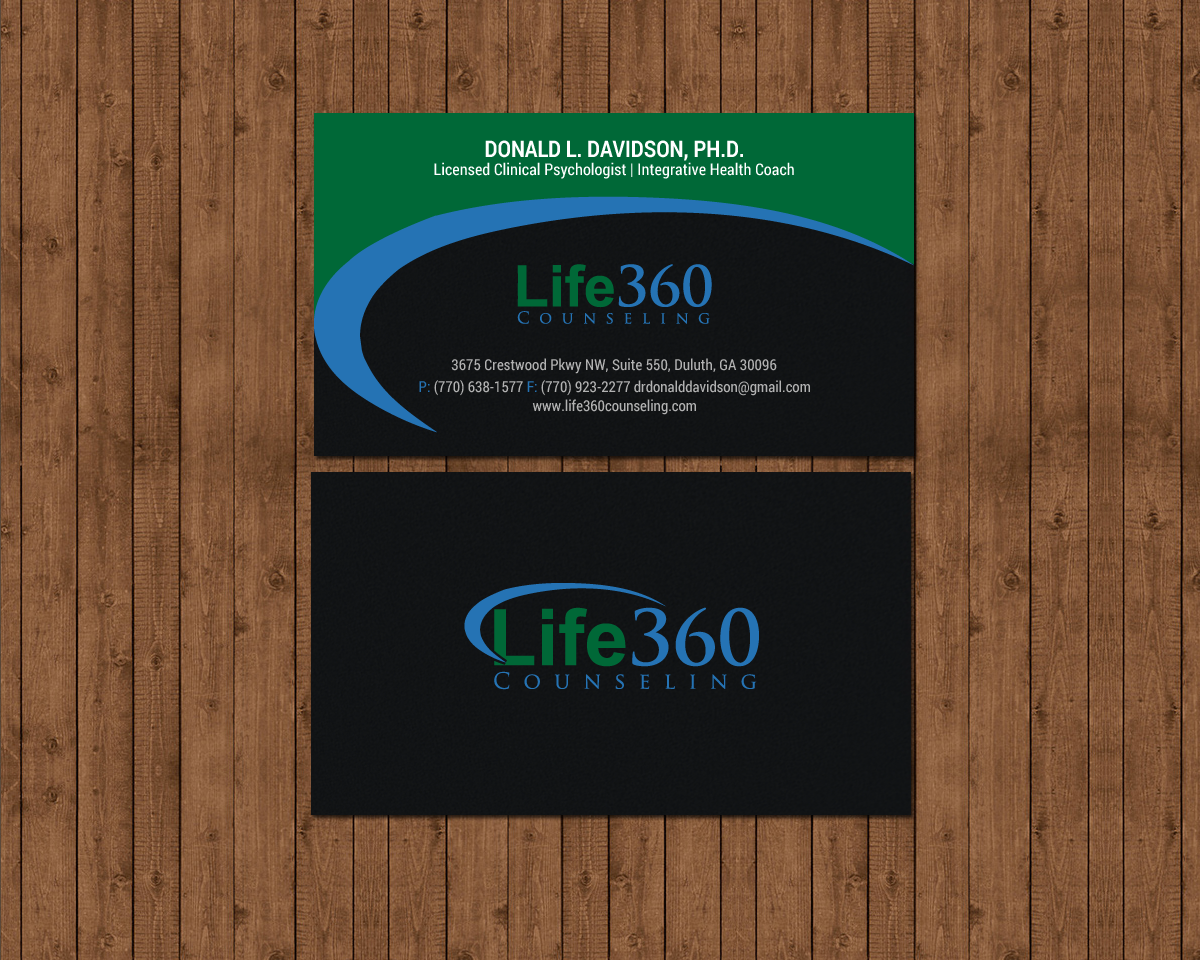 Business Card Design by chandrayaan.creative for Life360 Counseling | Design #19161975