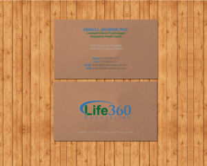 Business Card Design by chandrayaan.creative for Life360 Counseling | Design: #19161985