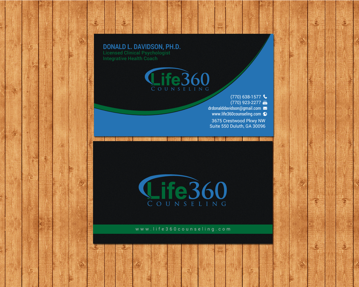 Business Card Design by chandrayaan.creative for Life360 Counseling | Design #19161995