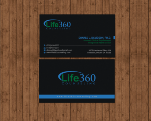 Business Card Design by chandrayaan.creative for Life360 Counseling | Design: #19162078