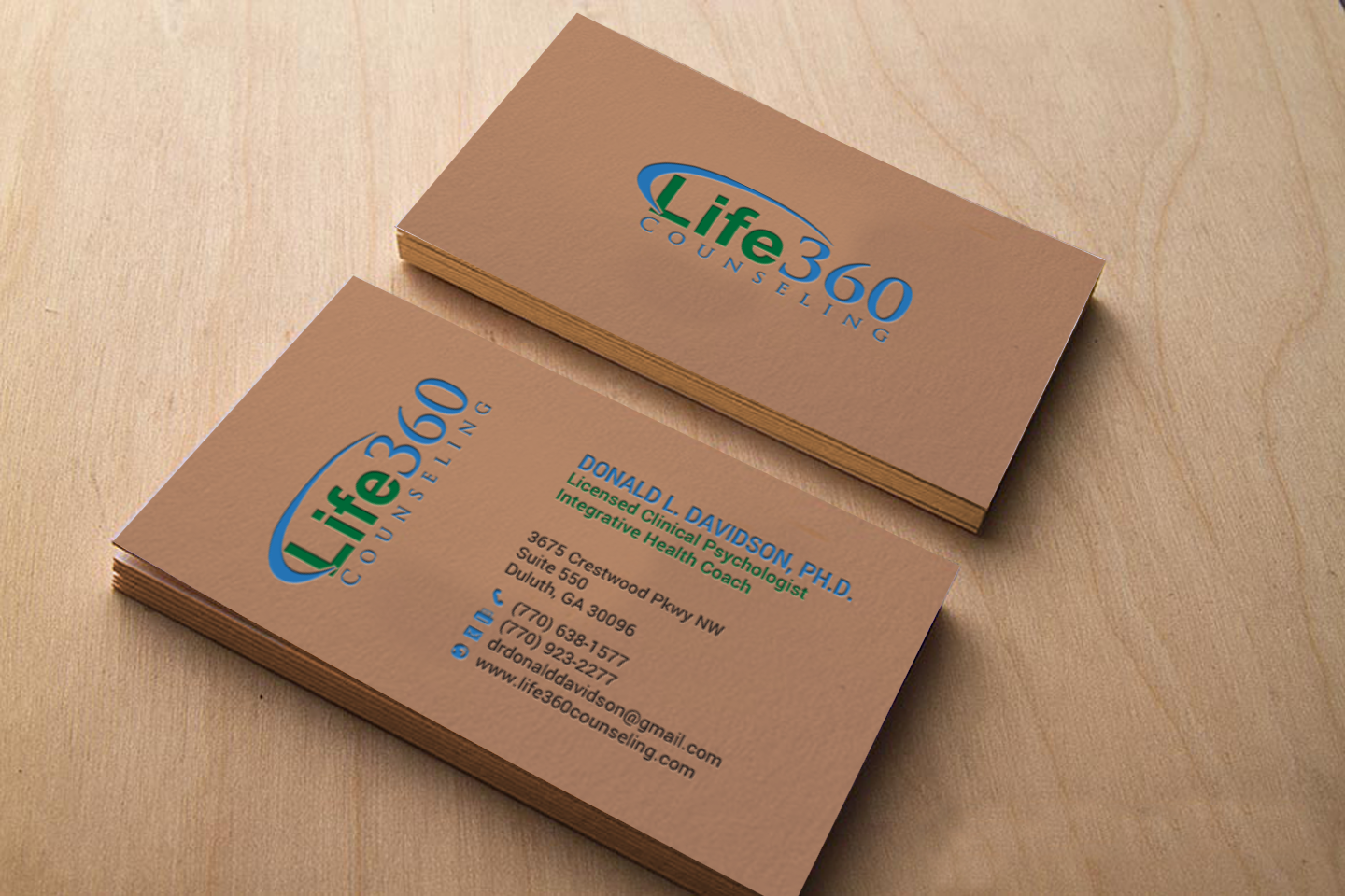 Business Card Design by chandrayaan.creative for Life360 Counseling | Design #19162081