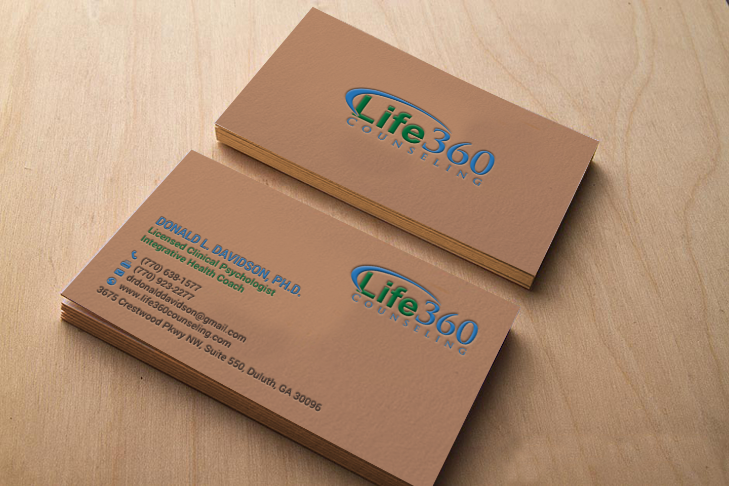 Business Card Design by chandrayaan.creative for Life360 Counseling | Design #19162217