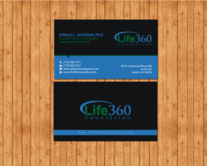 Business Card Design by chandrayaan.creative for Life360 Counseling | Design: #19162291