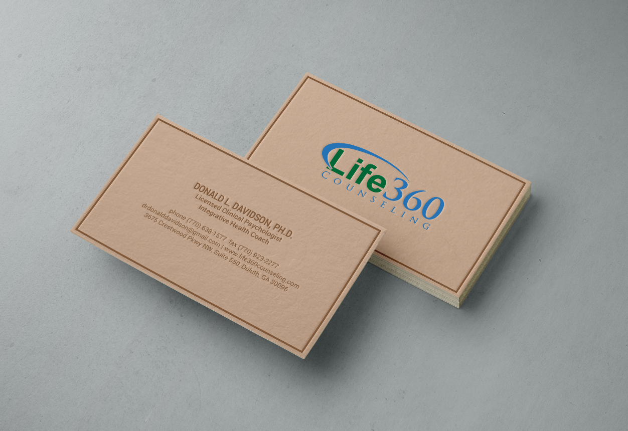 Business Card Design by chandrayaan.creative for Life360 Counseling | Design #19165348
