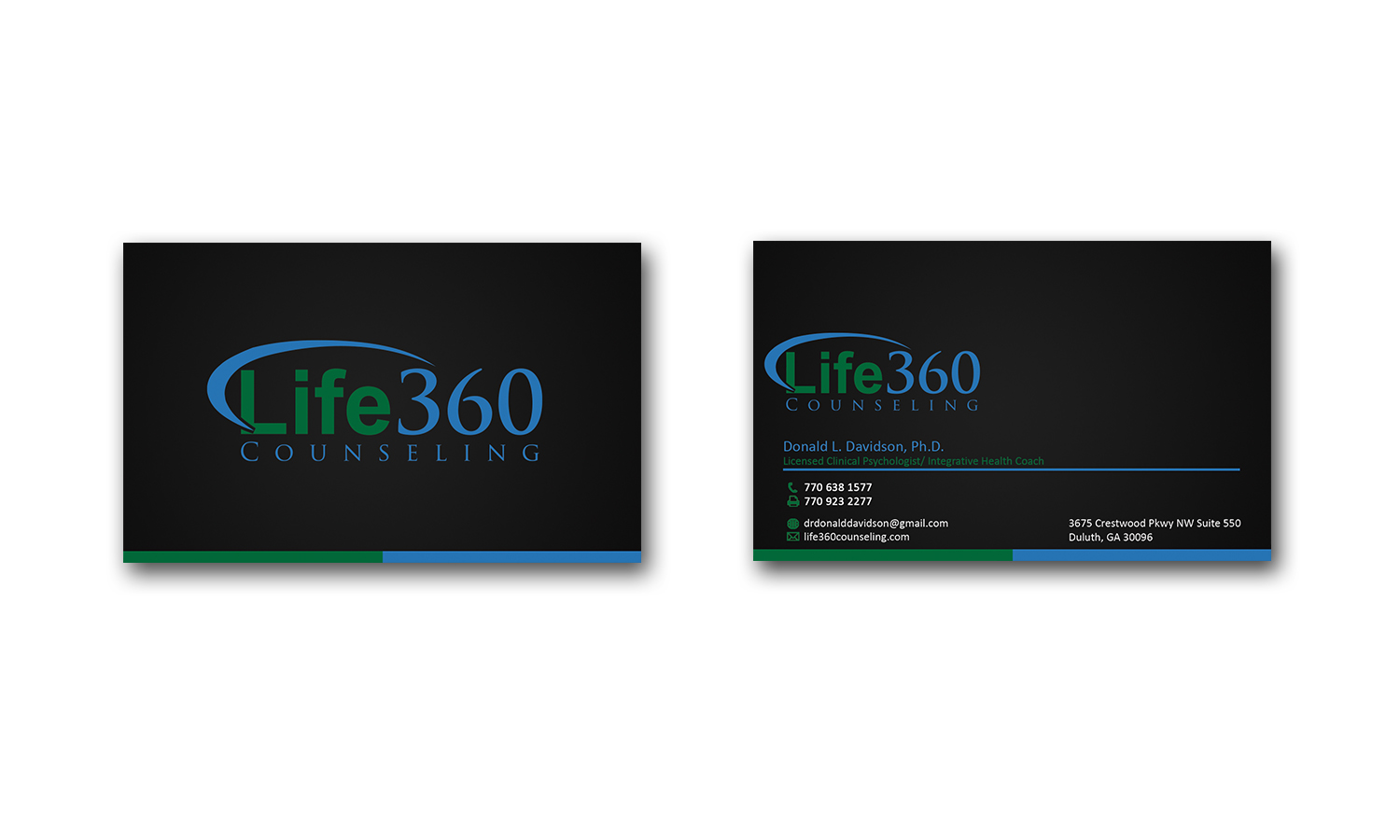 Business Card Design by Edirisingha for Life360 Counseling | Design #19148094