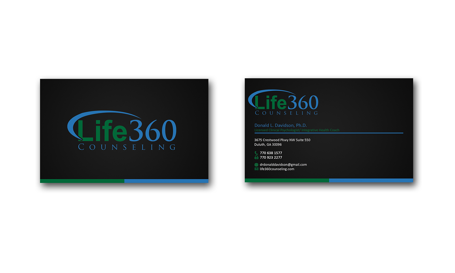 Business Card Design by Edirisingha for Life360 Counseling | Design #19148095