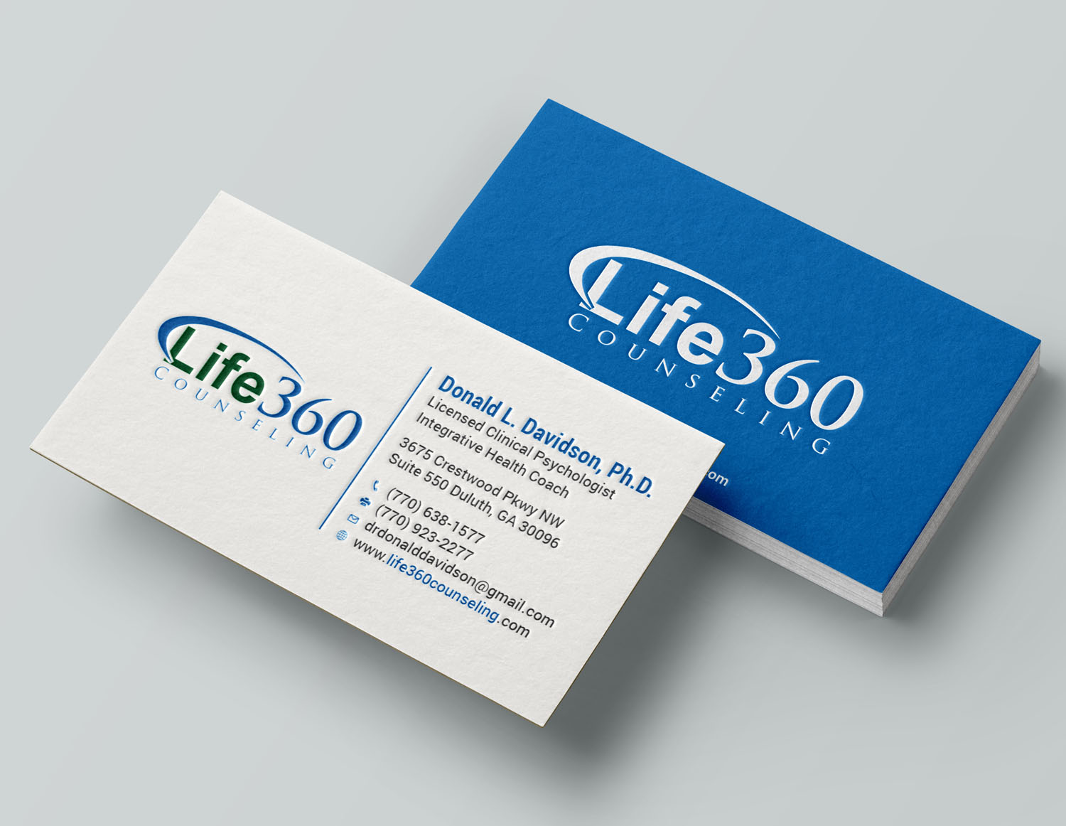 Business Card Design by Tripti Ranjan Gain for Life360 Counseling | Design #19171744