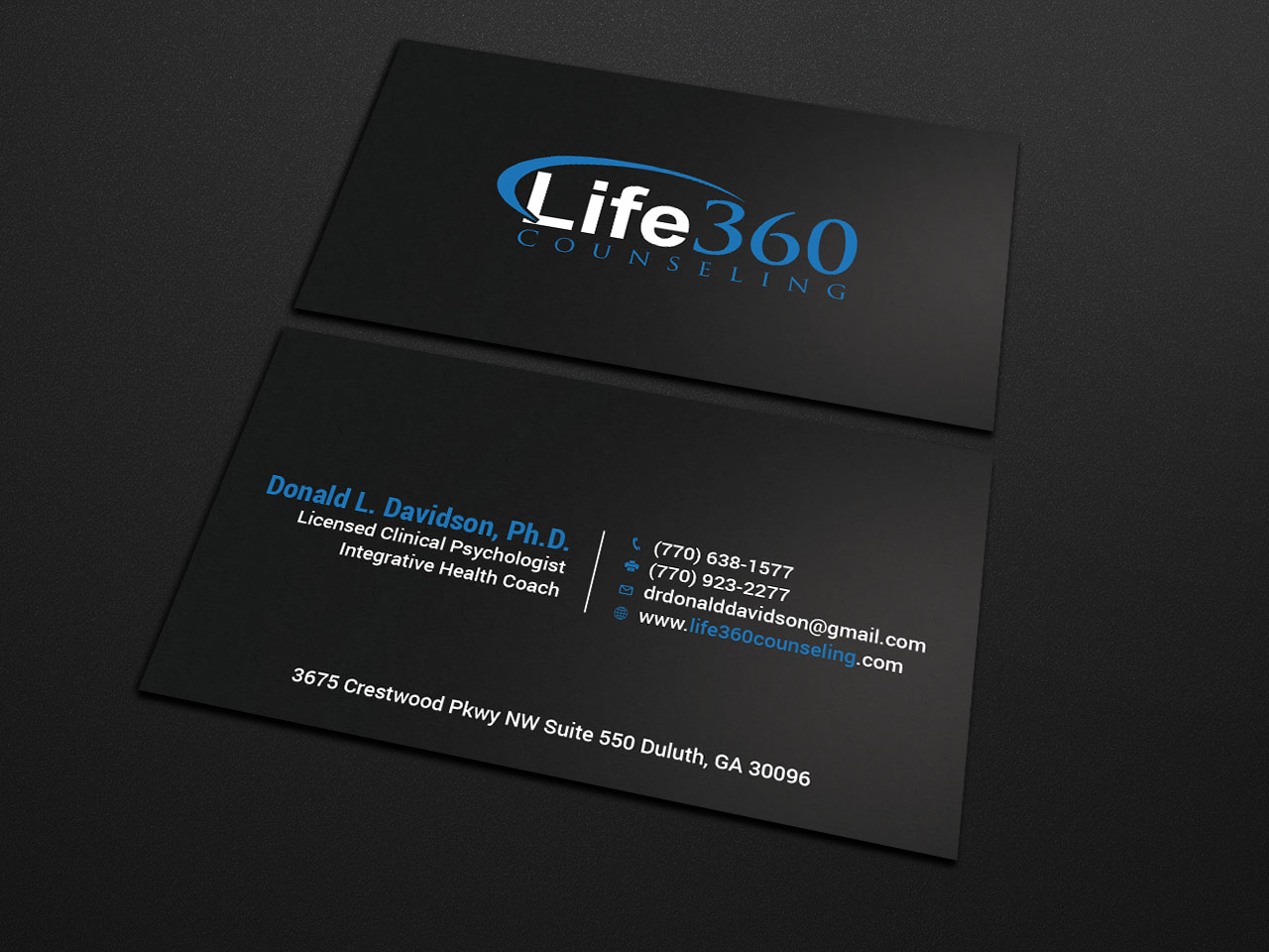 Business Card Design by Tripti Ranjan Gain for Life360 Counseling | Design #19171750
