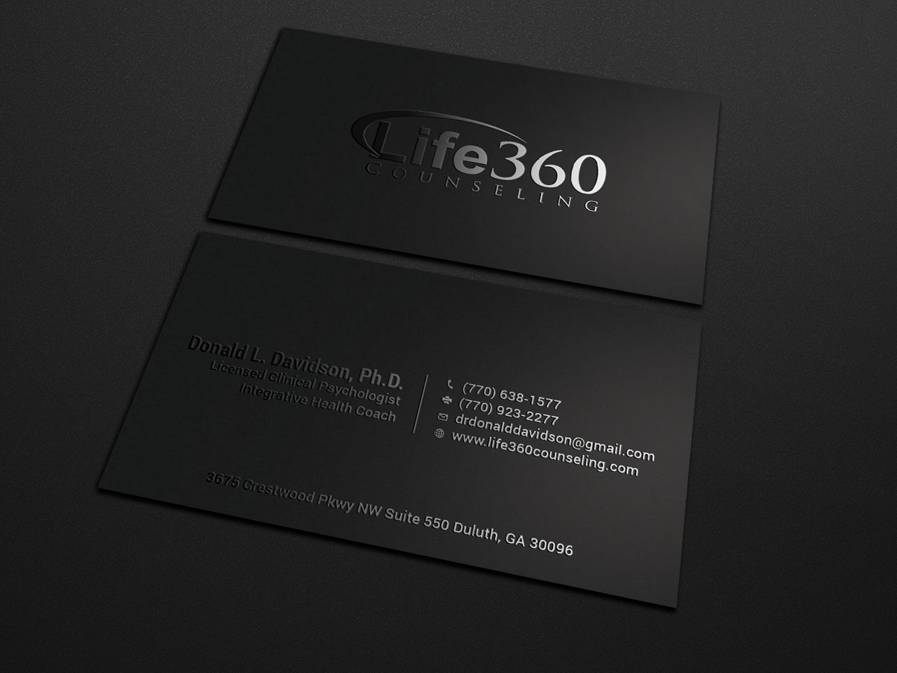 Business Card Design by Tripti Ranjan Gain for Life360 Counseling | Design #19171756