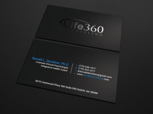 Business Card Design by Tripti Ranjan Gain for Life360 Counseling | Design: #19171757