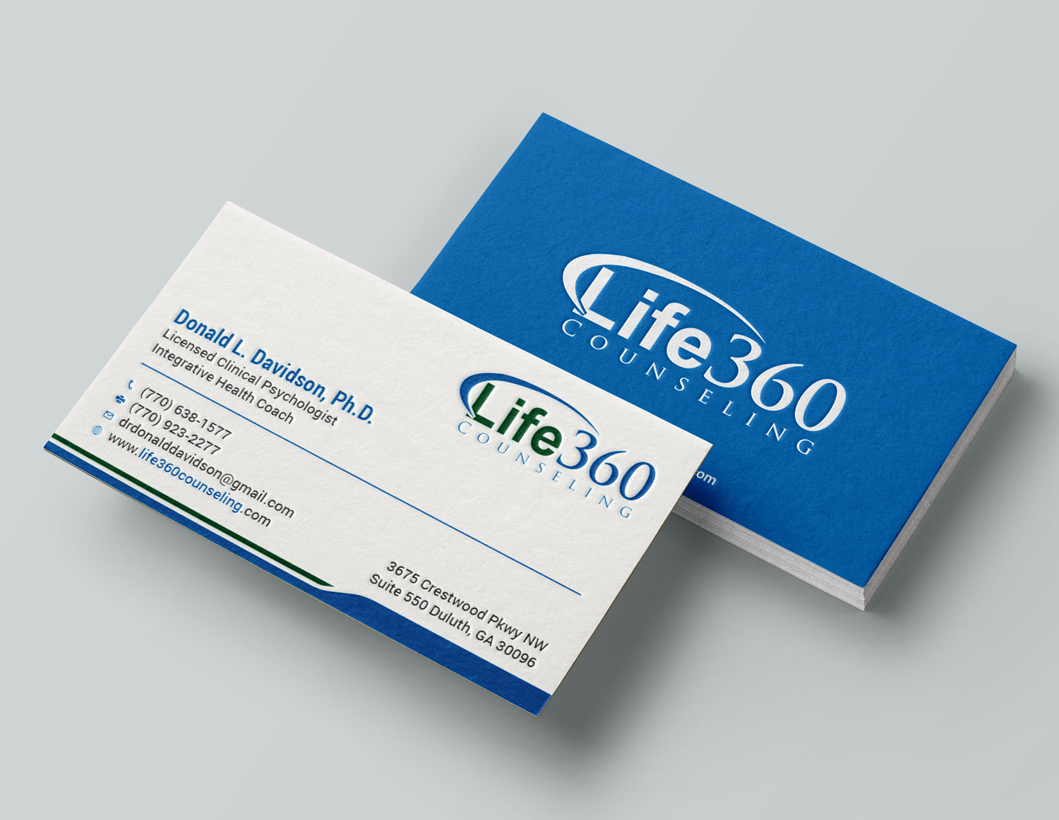 Business Card Design by Tripti Ranjan Gain for Life360 Counseling | Design #19171767