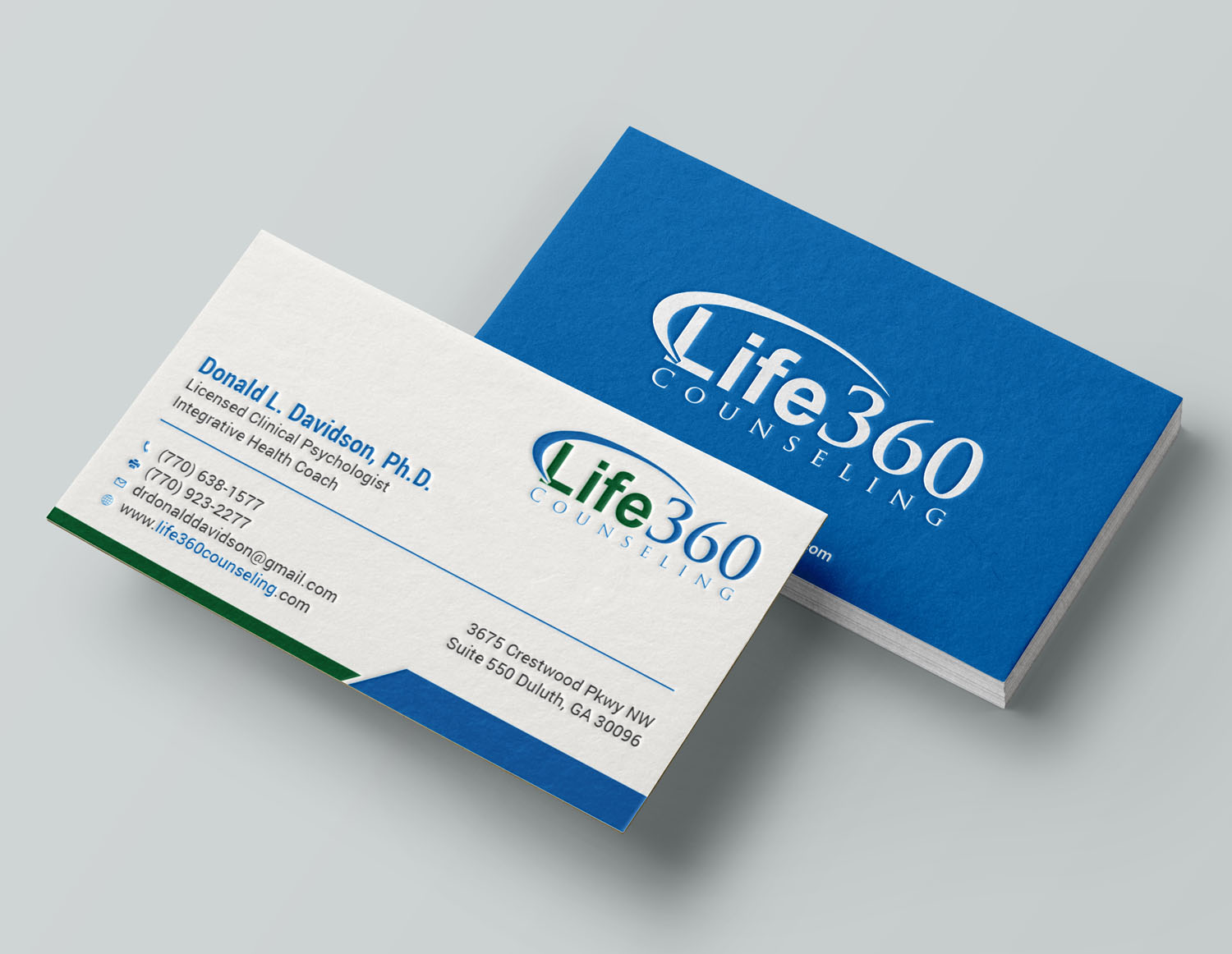 Business Card Design by Tripti Ranjan Gain for Life360 Counseling | Design #19171768