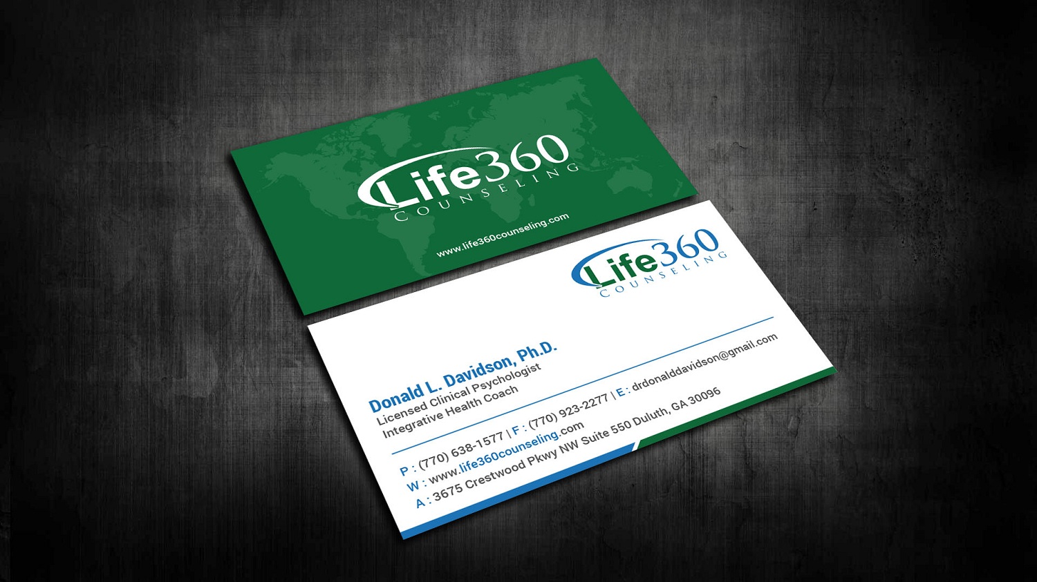 Business Card Design by Tripti Ranjan Gain for Life360 Counseling | Design #19171771