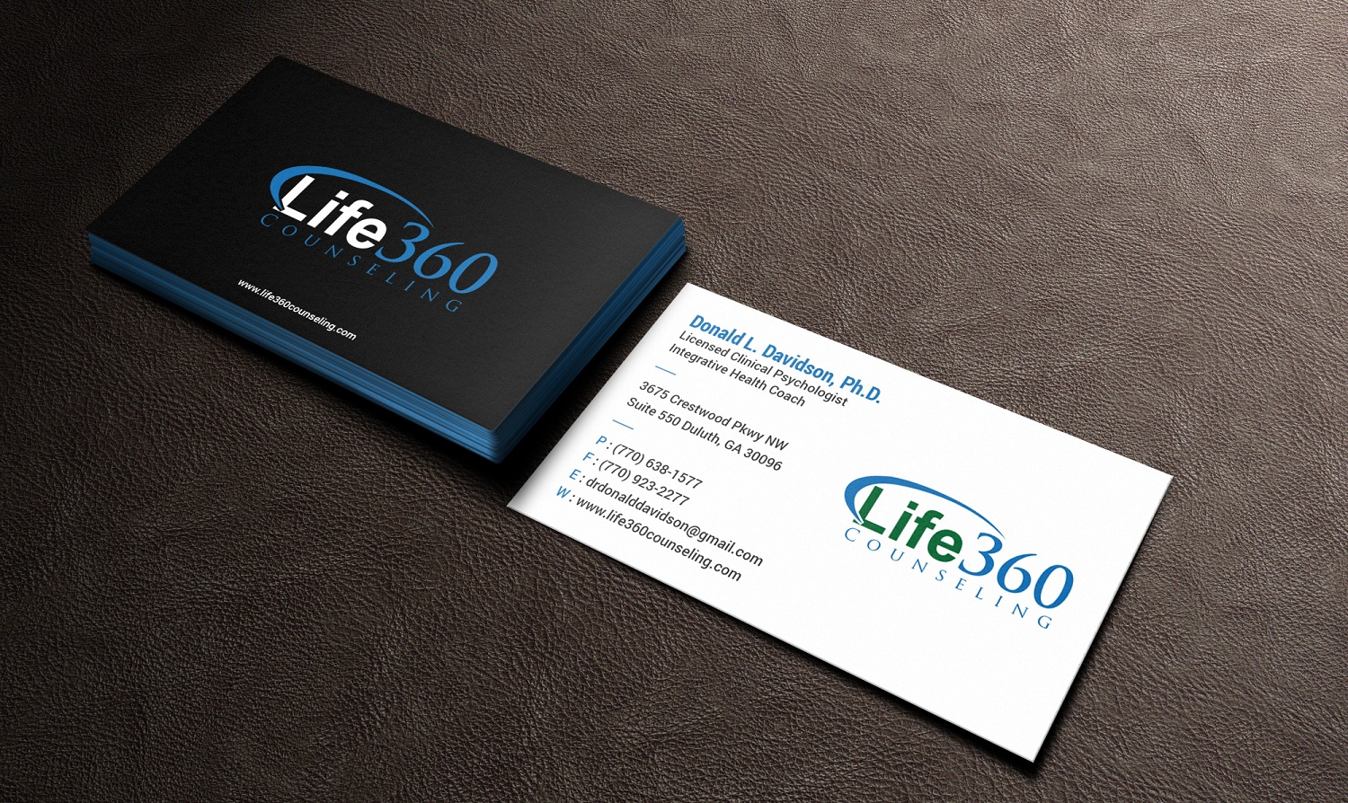 Business Card Design by Tripti Ranjan Gain for Life360 Counseling | Design #19175469