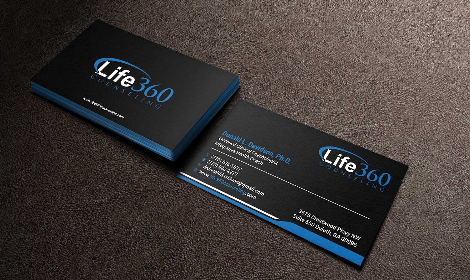 Business Card Design by Tripti Ranjan Gain for Life360 Counseling | Design #19175474