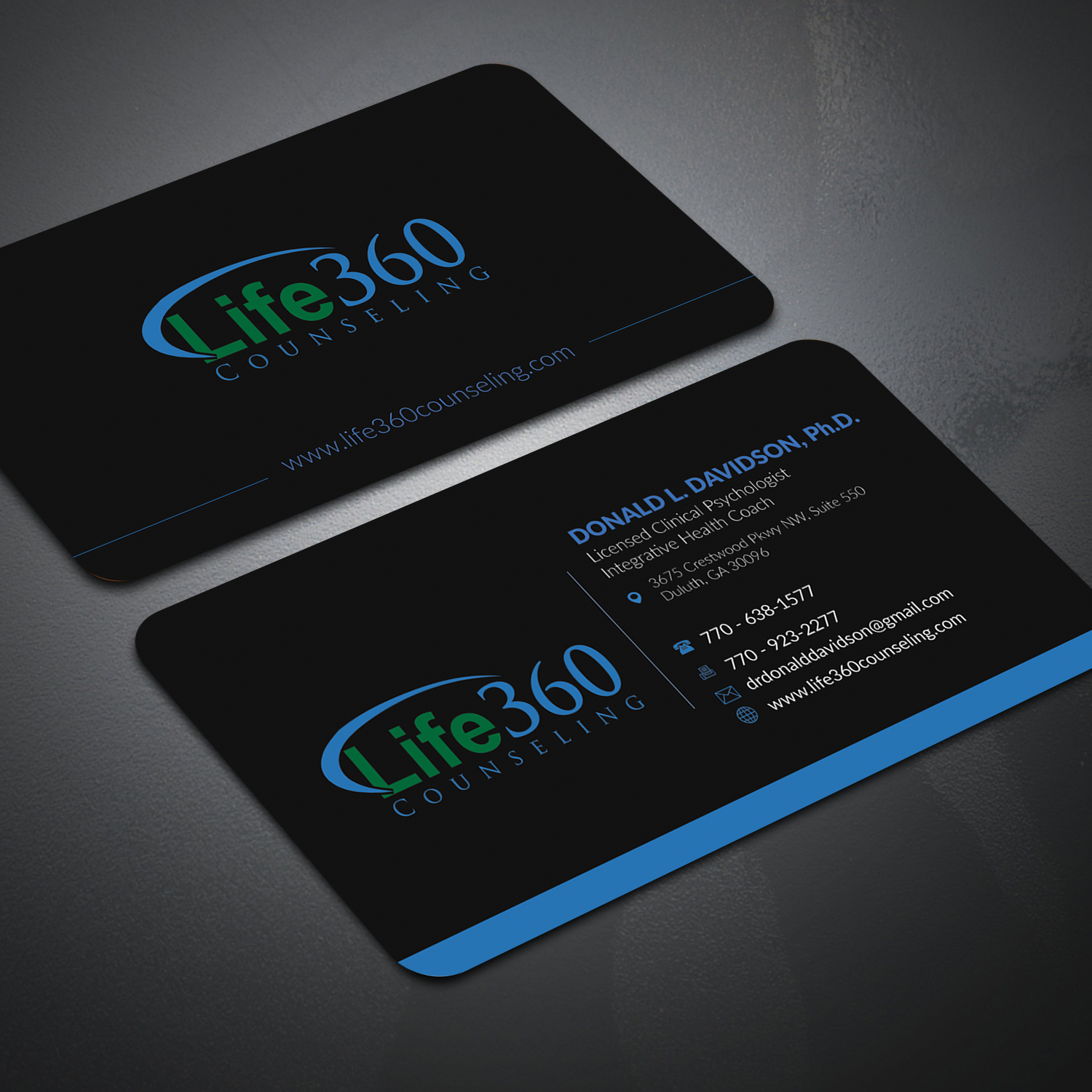 Diseño de Tarjeta de Presentación por Mishuy para Life360 Counseling | Diseño #19153325