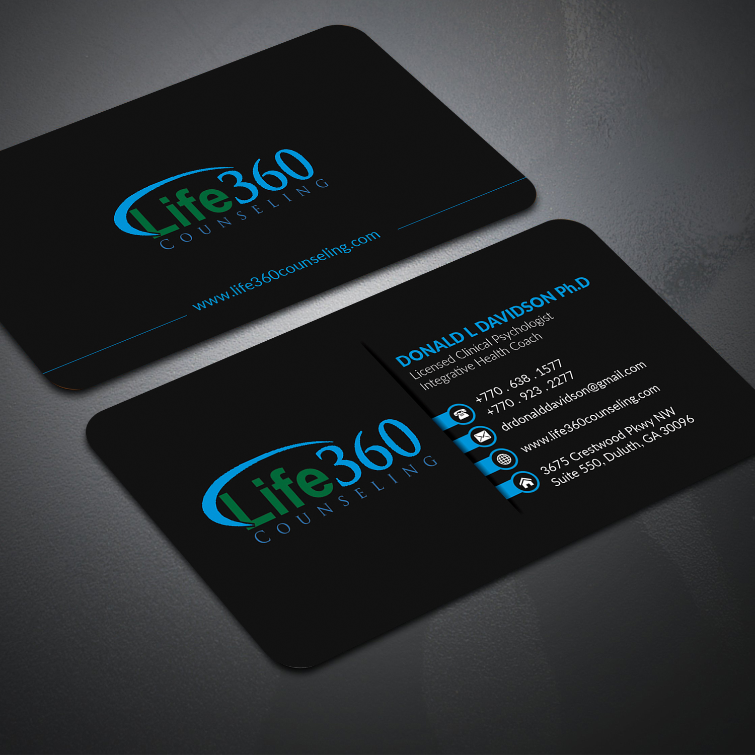 Business Card Design by Mishuy for Life360 Counseling | Design #19158185
