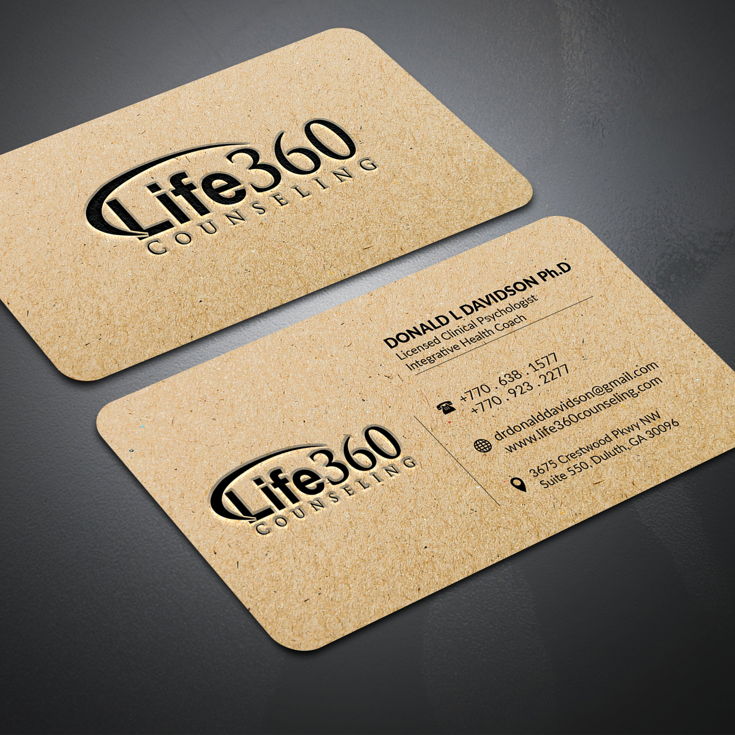 Design de Carte de Visite par Mishuy pour Life360 Counseling | Design #19158842