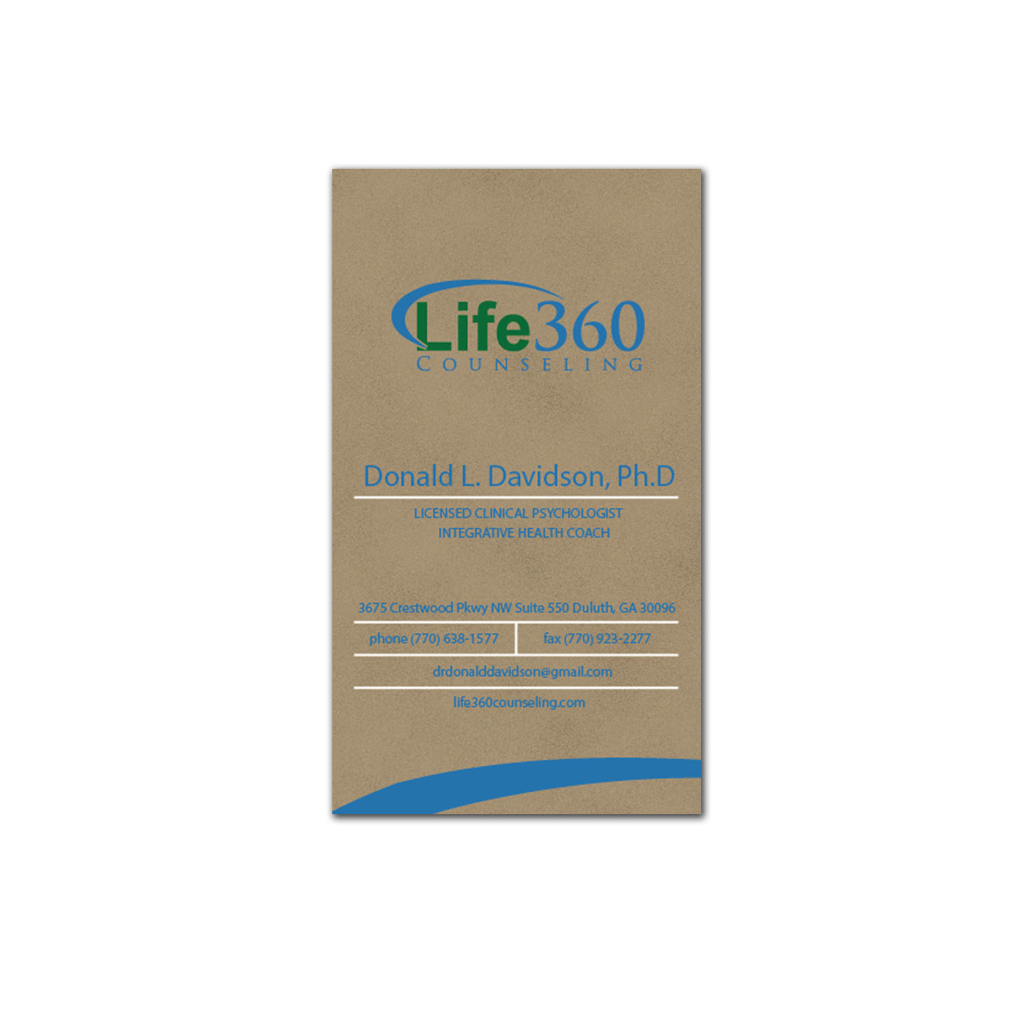 Business Card Design by duanda for Life360 Counseling | Design #19242901