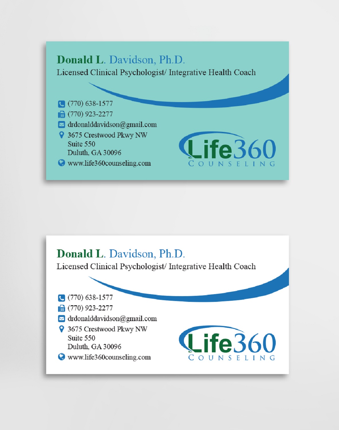 Business Card Design by Maxo-Biz for Life360 Counseling | Design #19148829