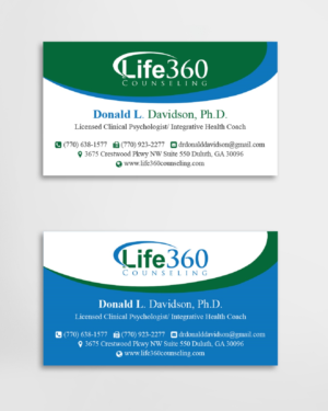 Business Card Design by Maxo-Biz for Life360 Counseling | Design: #19148831