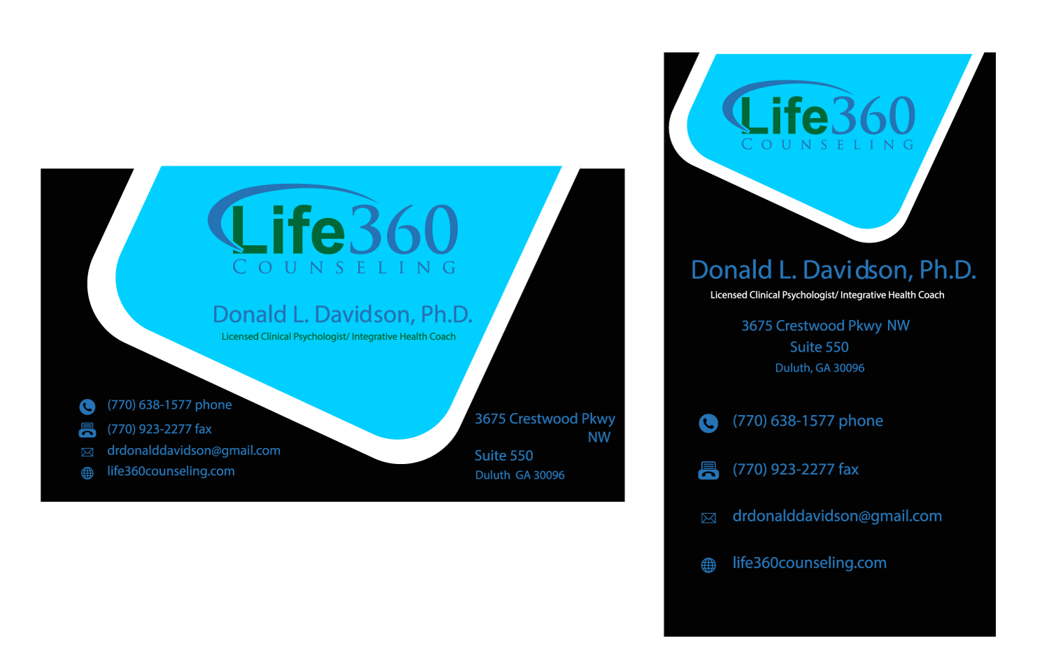 Diseño de Tarjeta de Presentación por Sudip 2 para Life360 Counseling | Diseño #19151086