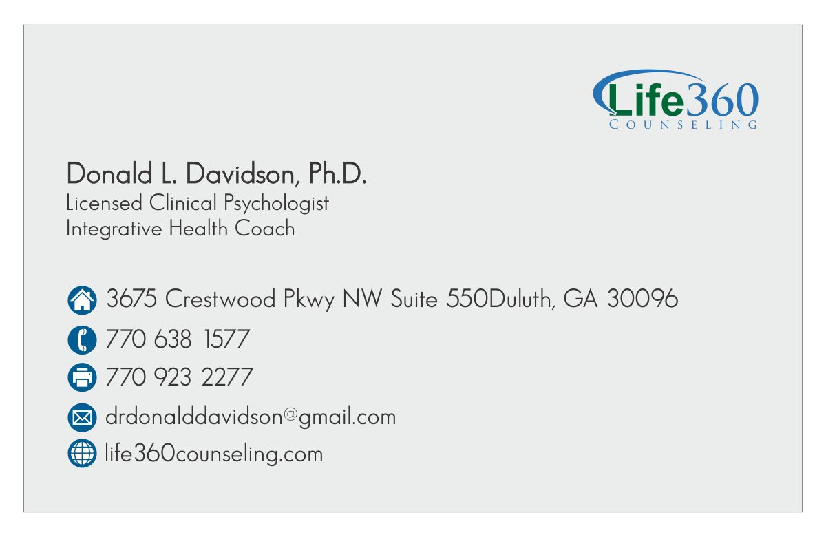 Business Card Design by shikha 4 for Life360 Counseling | Design #19268649