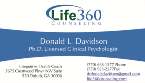 Business Card Design by sahukirti for Life360 Counseling | Design: #19346793