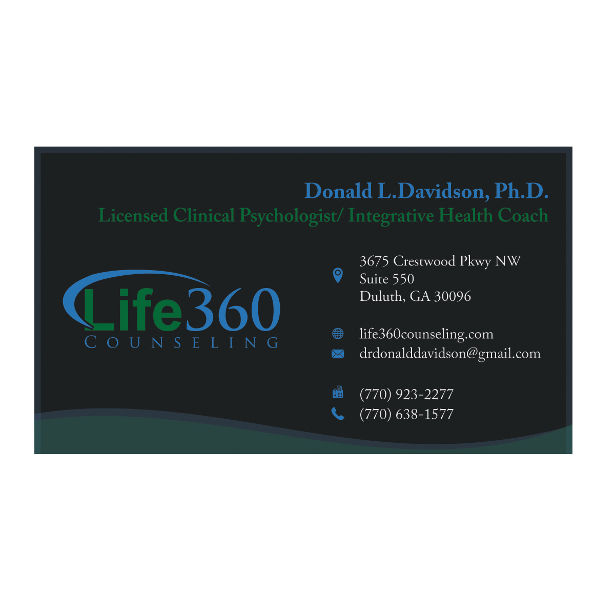 Business Card Design by Subhendu 3 for Life360 Counseling | Design #19169614